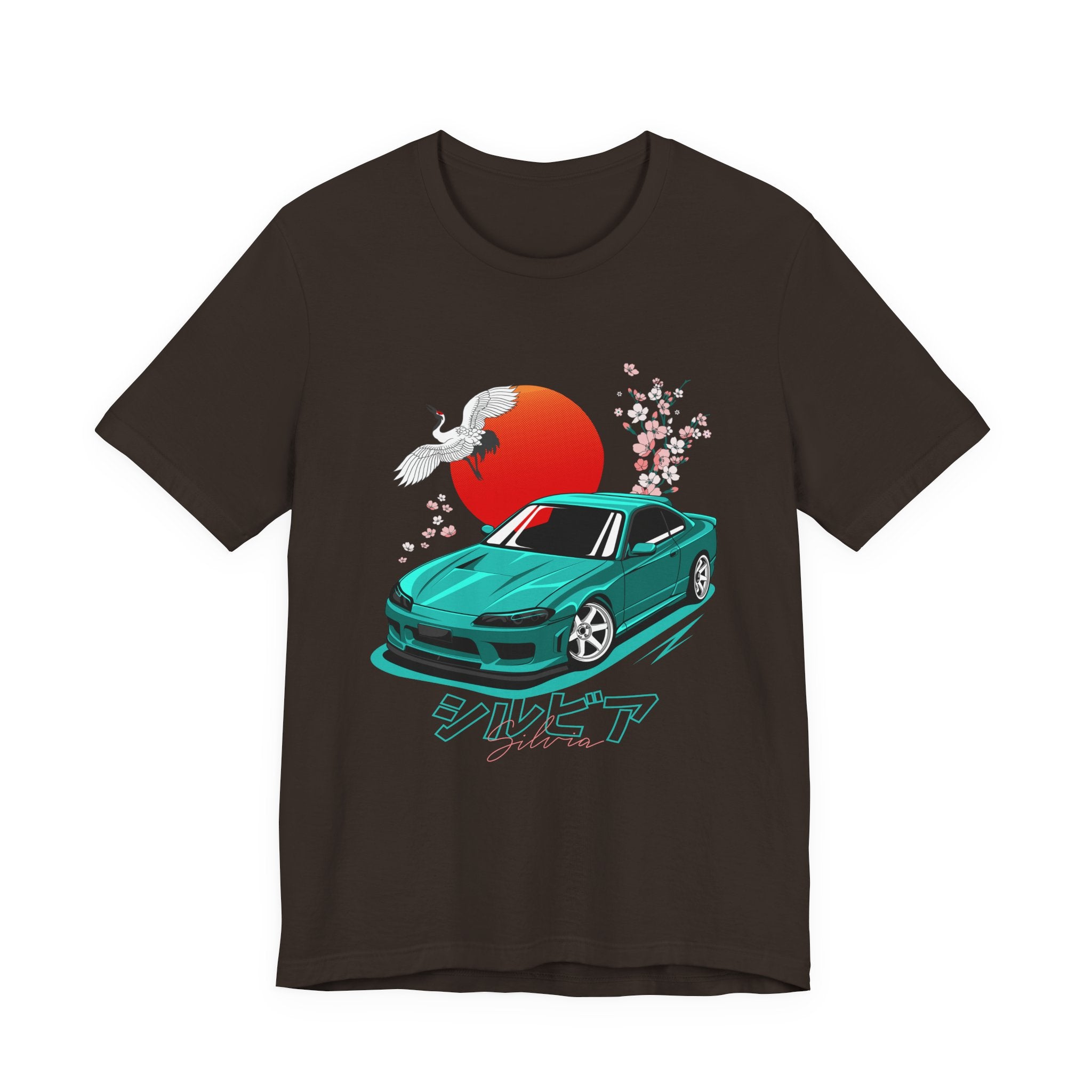 Nissan Silvia JDM Car with Cherry Blossoms Tee