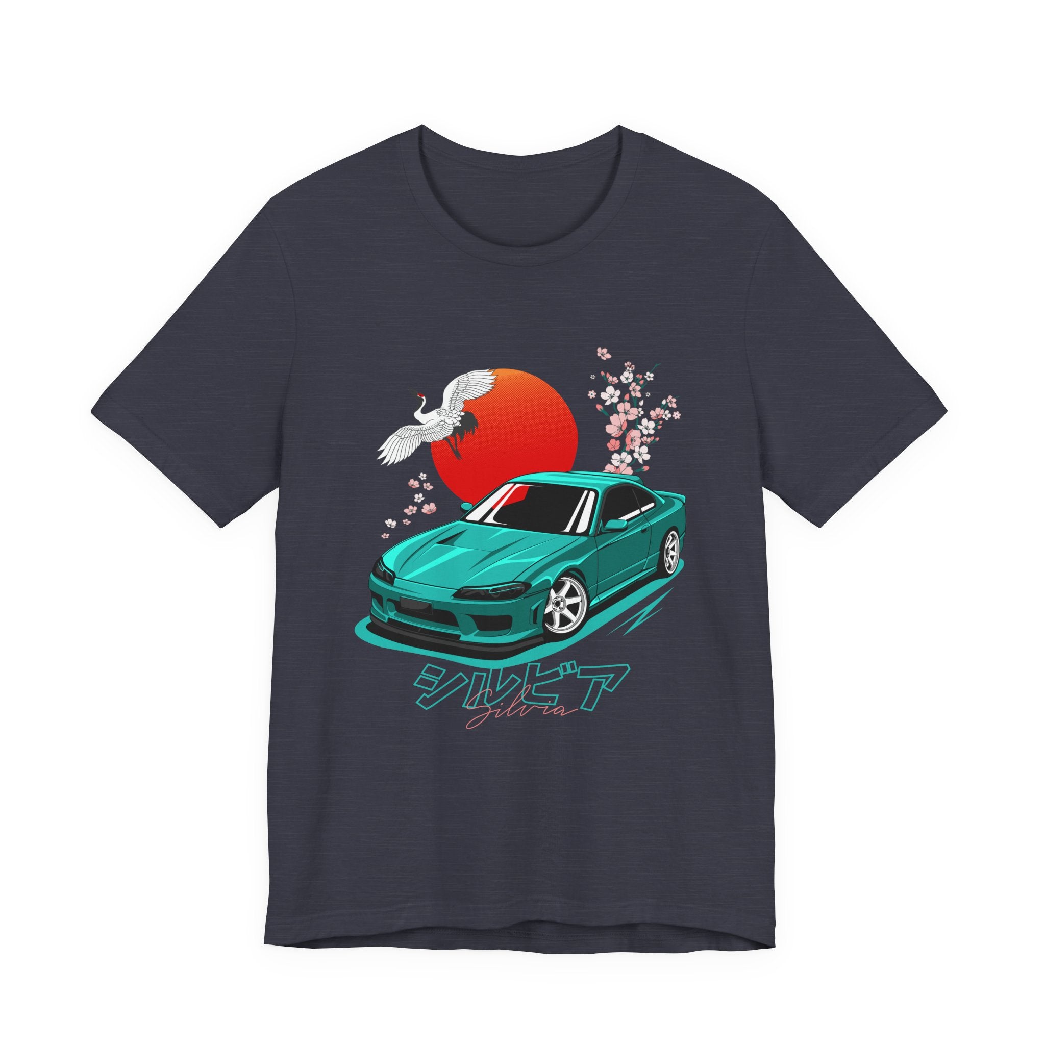 Nissan Silvia JDM Car with Cherry Blossoms Tee