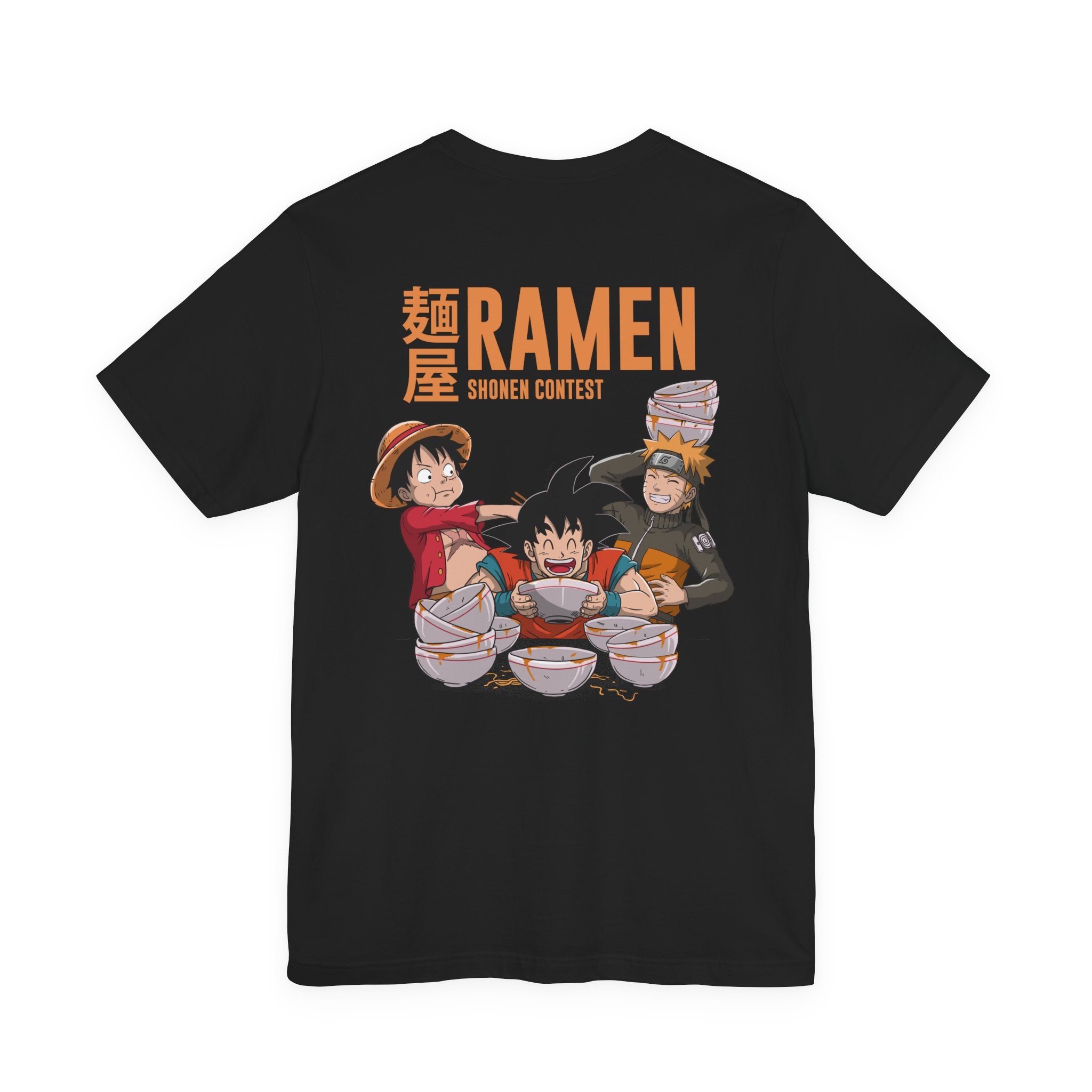 Anime Characters Eating Ramen Shonen Contest T-Shirt