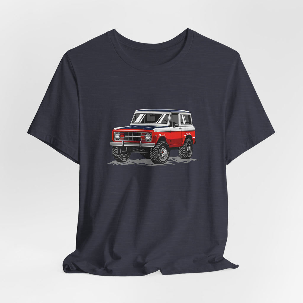 Retro Red 4x4 Truck Bronco Off‑Road SUV Tee