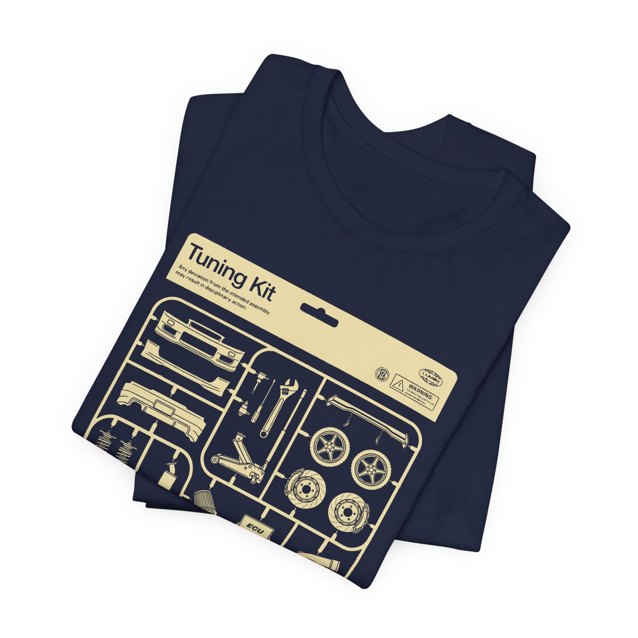 Tuning Kit Tee Plastic Model Parts T-Shirt for Car Enthusiasts