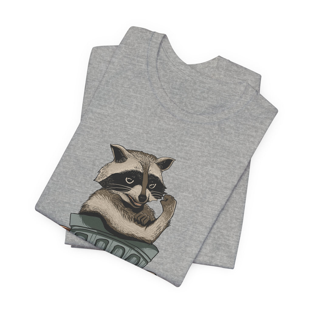 Raccoon "In Trash We Trust" Funny T-Shirt