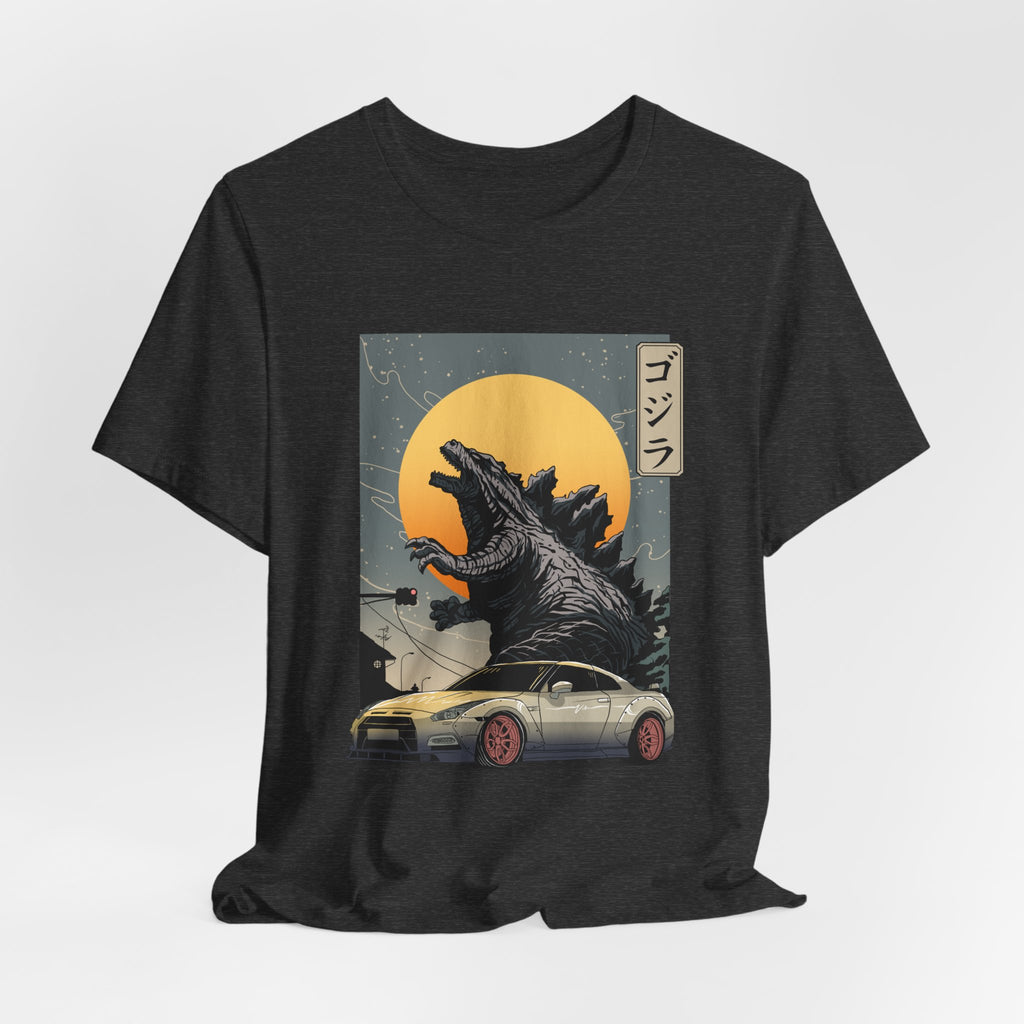 Godzilla R35 Monster Car Graphic T-Shirt