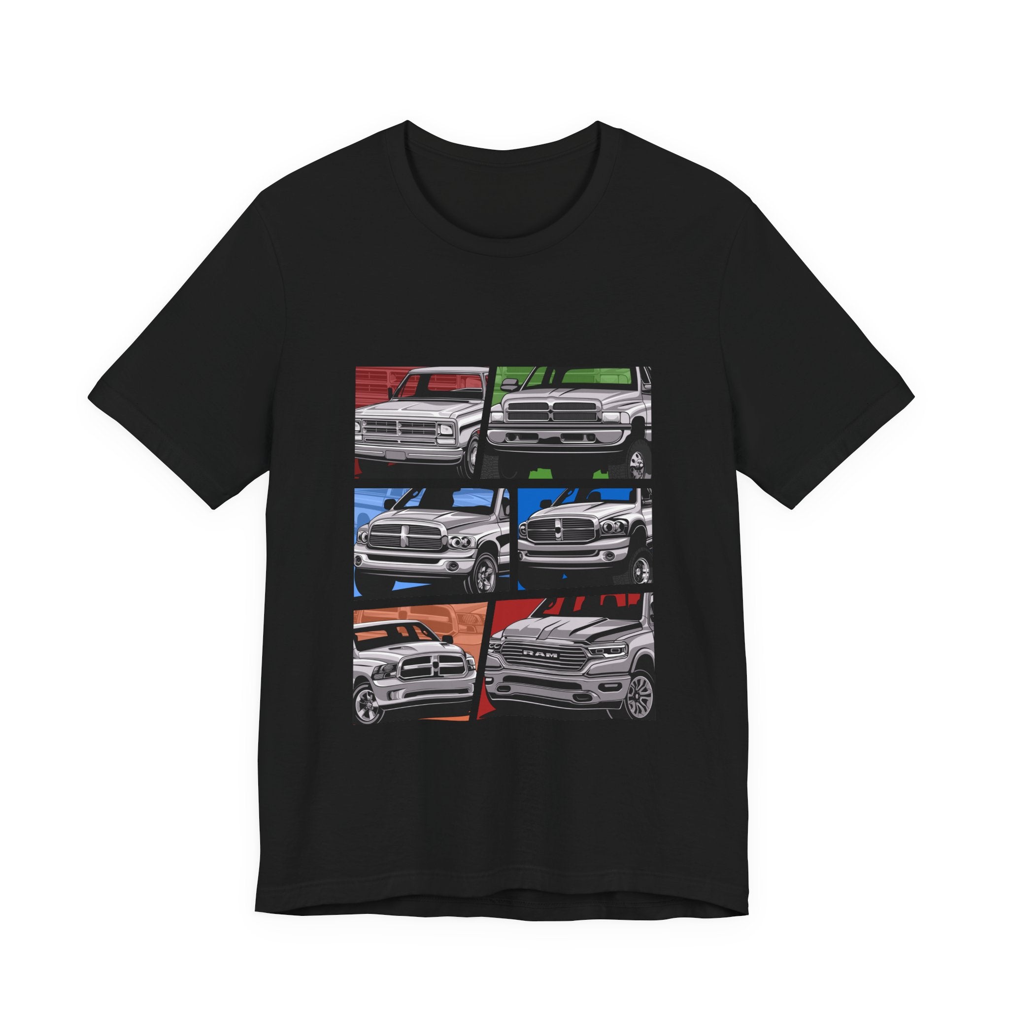 Classic Pickup Trucks Dodge RAM Generation Collage T-Shirt