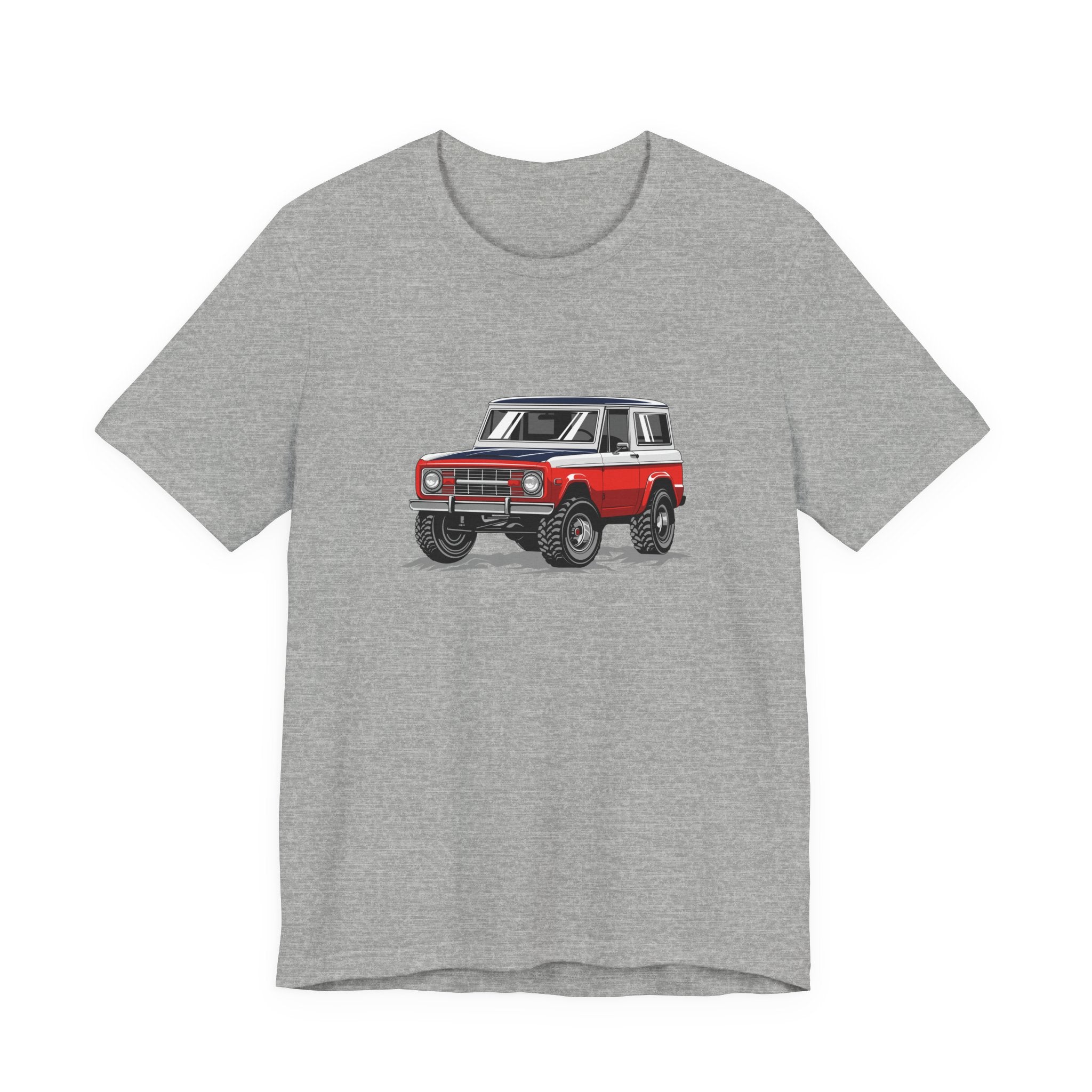 Retro Red 4x4 Truck Bronco Off‑Road SUV Tee