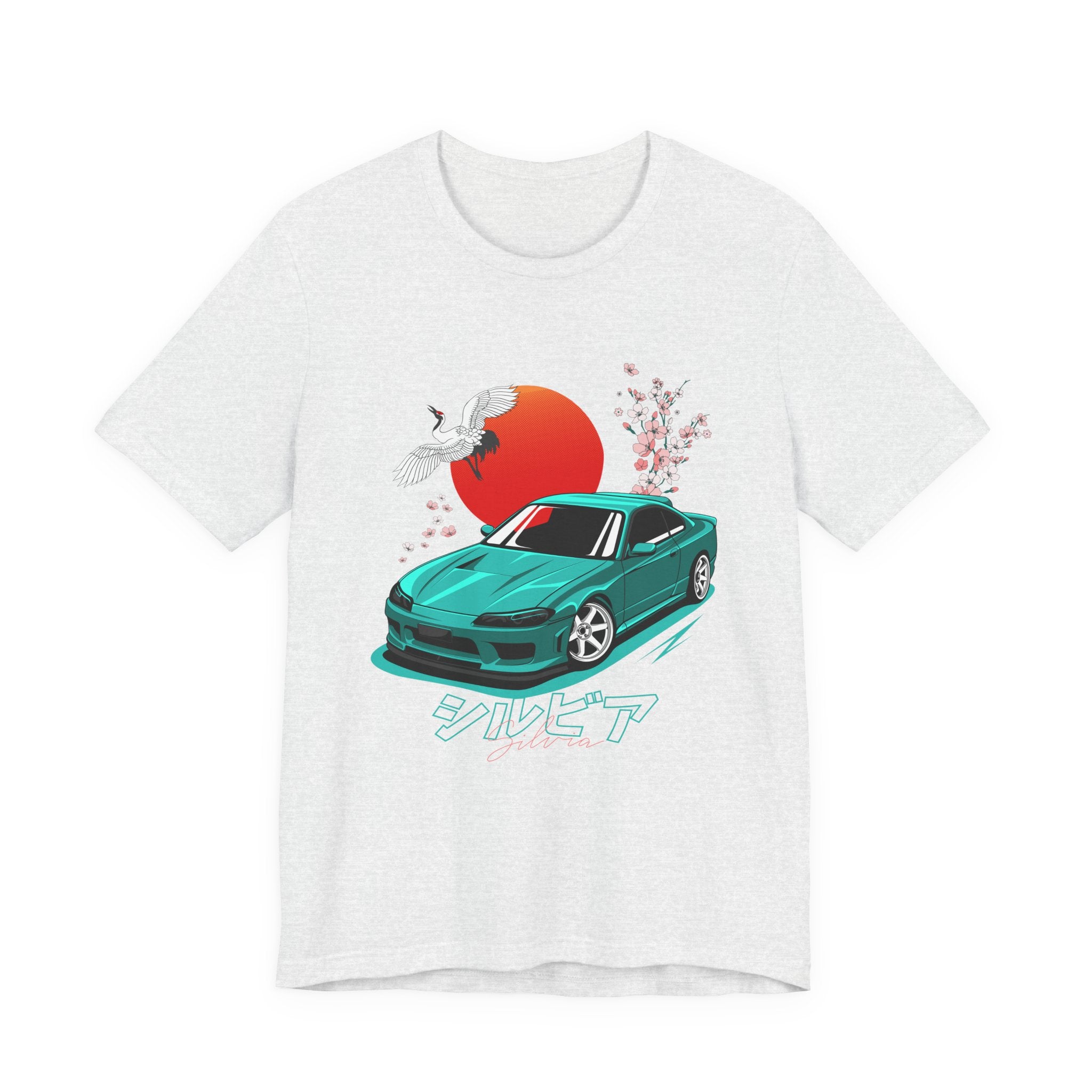 Nissan Silvia JDM Car with Cherry Blossoms Tee
