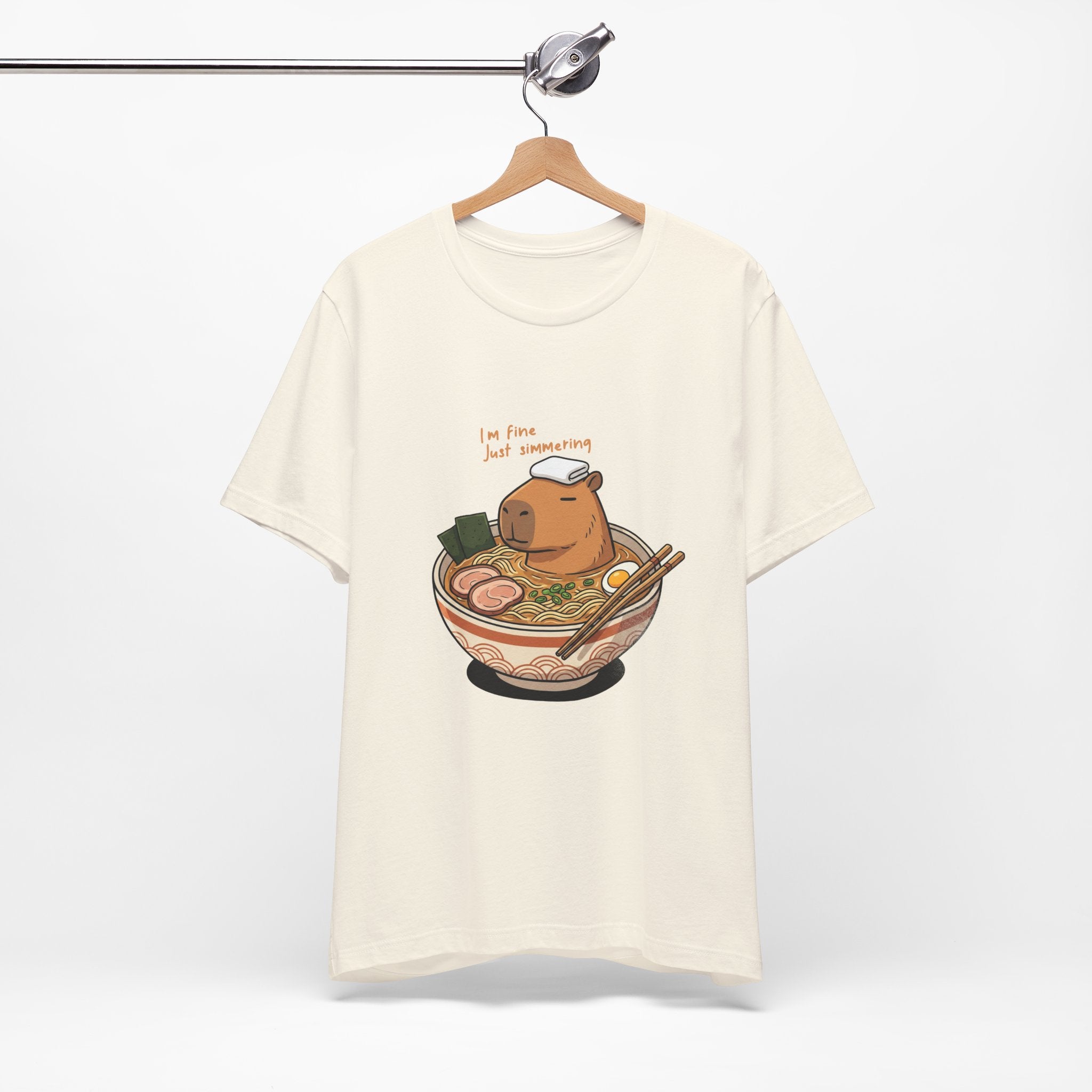 Cute Capybara 'I'm Fine Just Simmering' Ramen Bowl Shirt