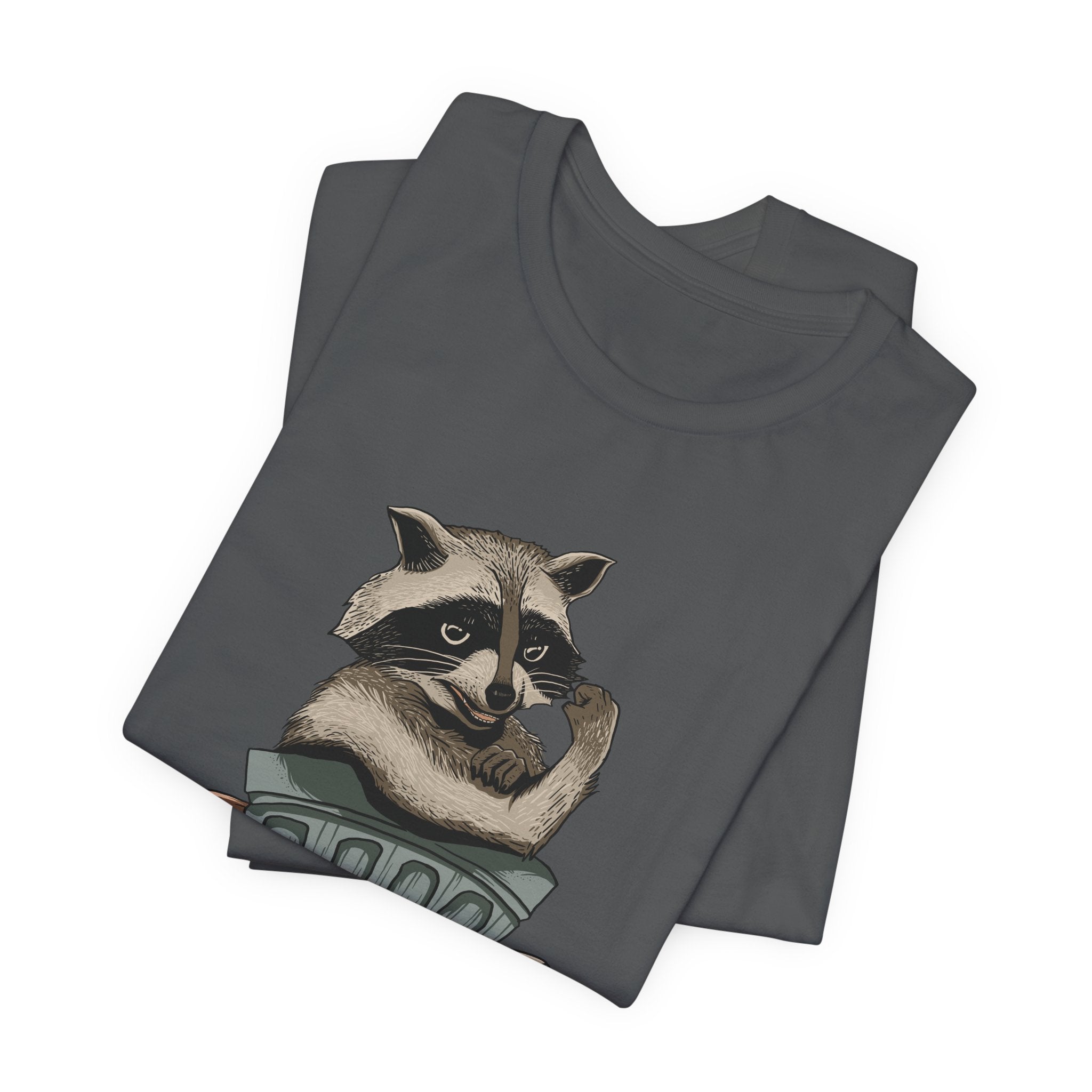 Raccoon "In Trash We Trust" Funny T-Shirt