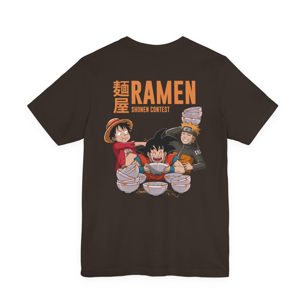 Anime Characters Eating Ramen Shonen Contest T-Shirt