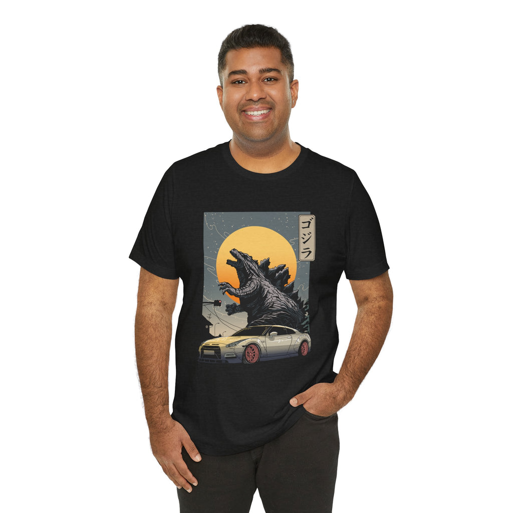 Godzilla R35 Monster Car Graphic T-Shirt