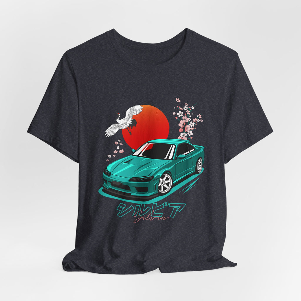 Nissan Silvia JDM Car with Cherry Blossoms Tee