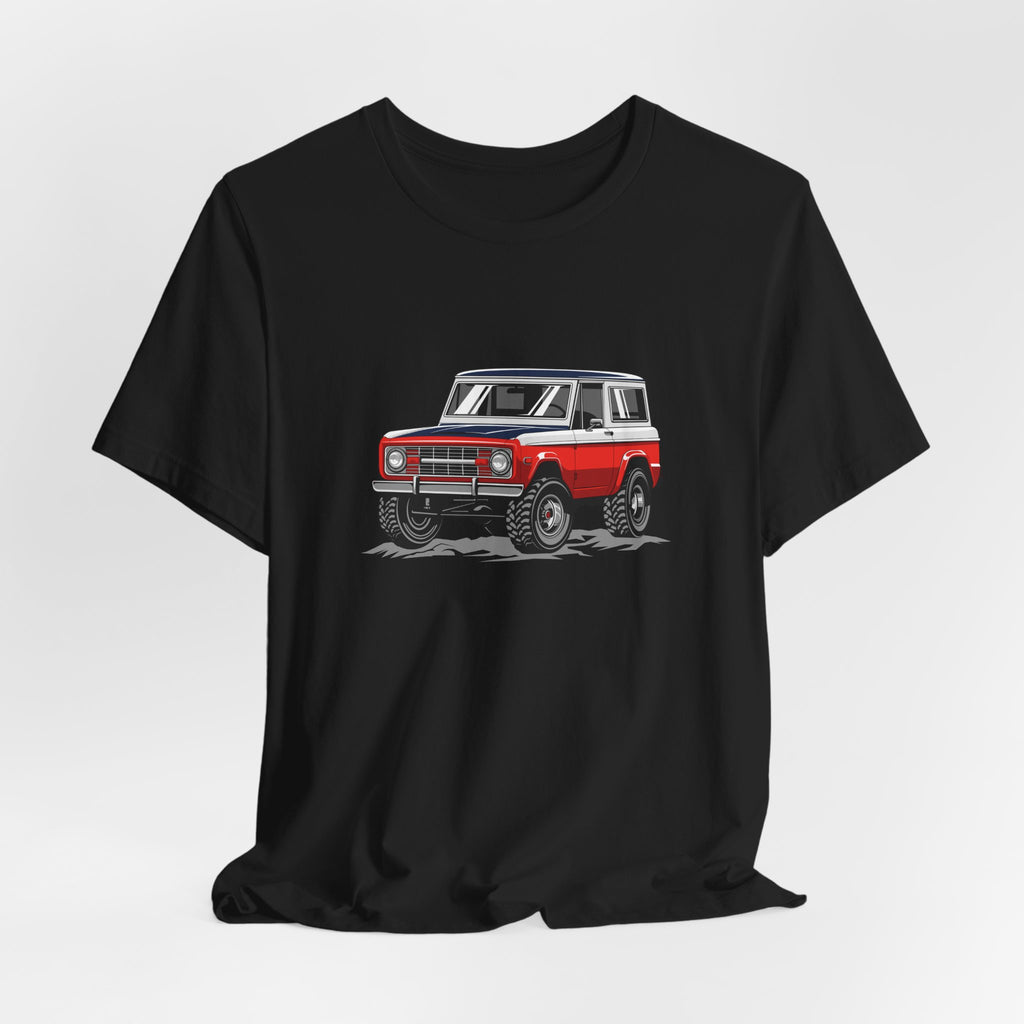 Retro Red 4x4 Truck Bronco Off‑Road SUV Tee
