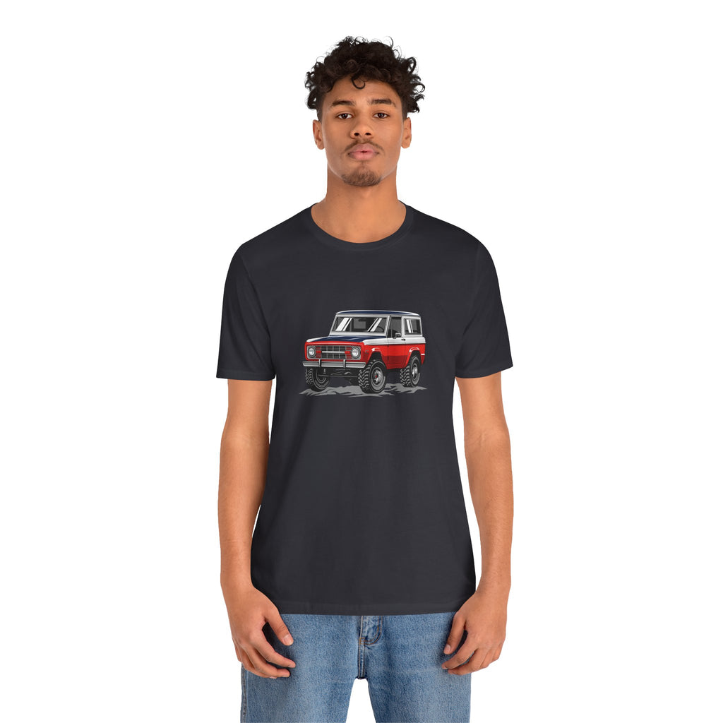 Retro Red 4x4 Truck Bronco Off‑Road SUV Tee