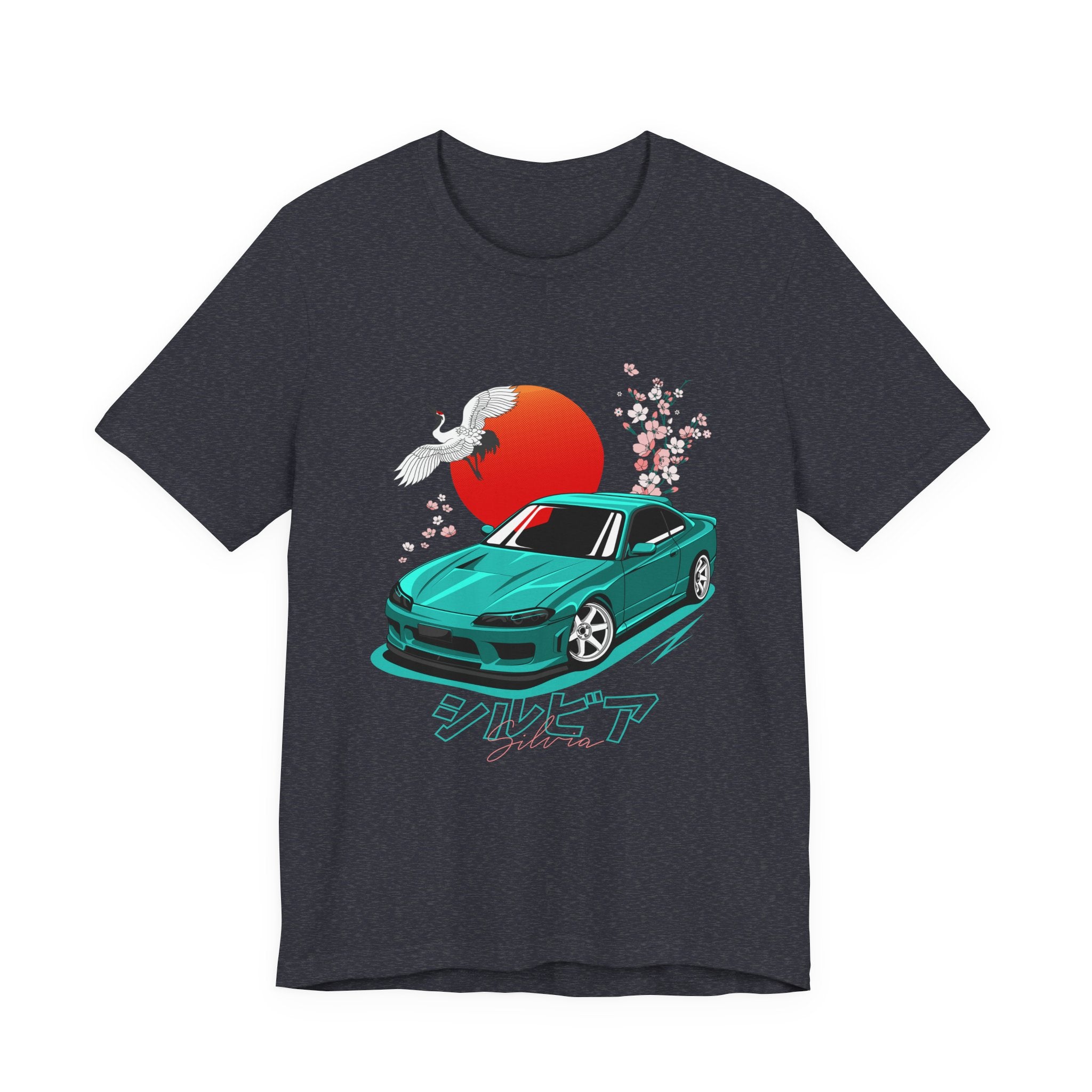 Nissan Silvia JDM Car with Cherry Blossoms Tee