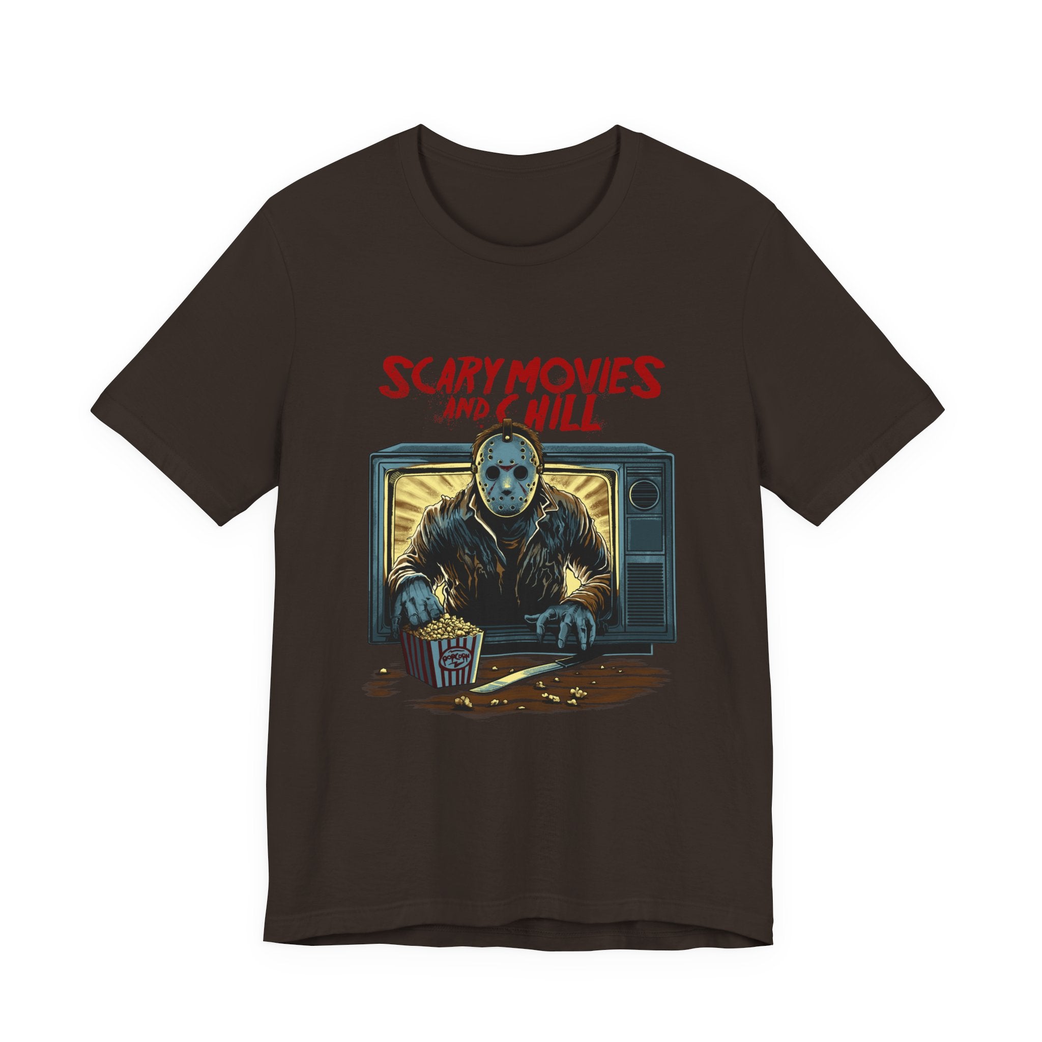 Scary Movies and Chill Horror Movie Night T-Shirt