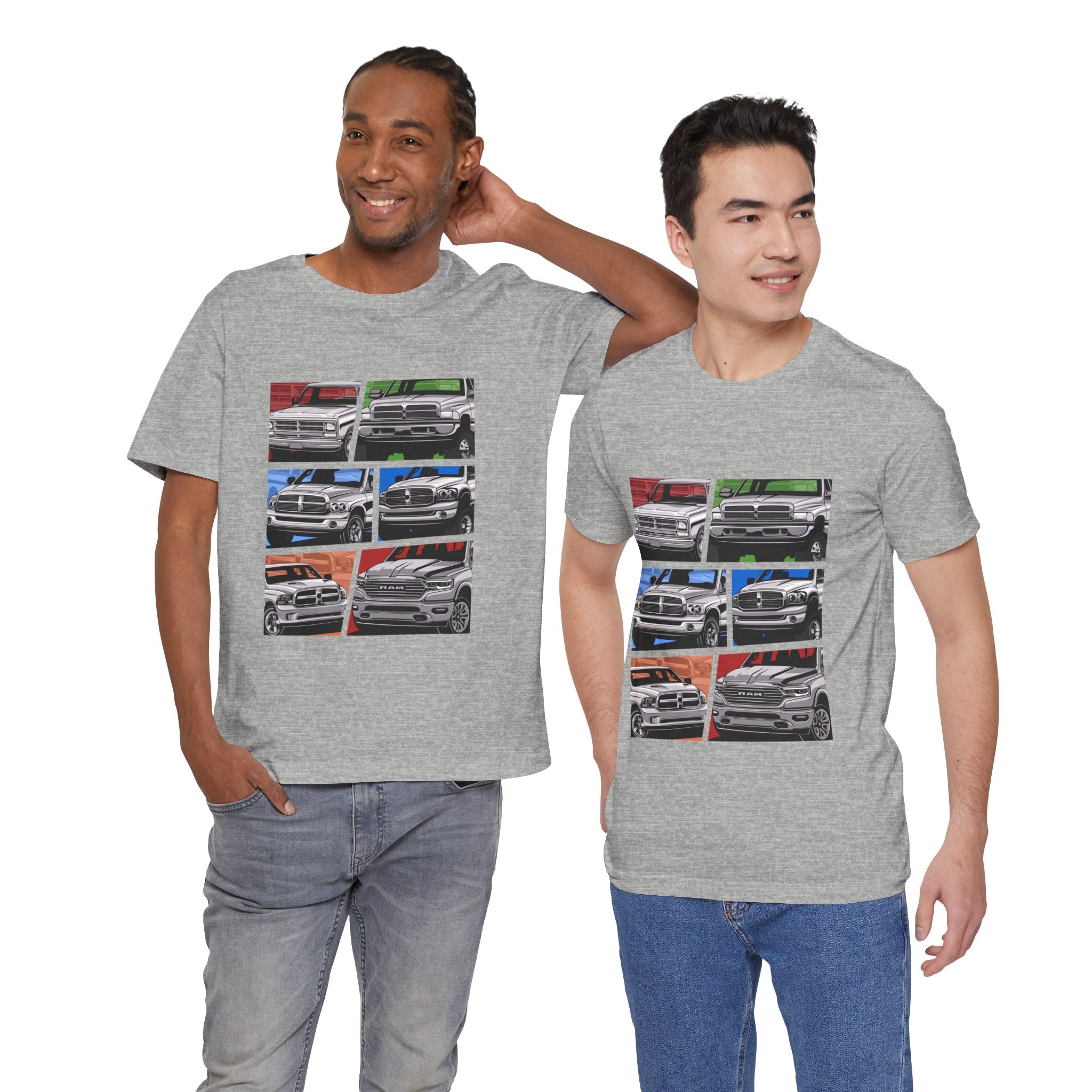 Classic Pickup Trucks Dodge RAM Generation Collage T-Shirt