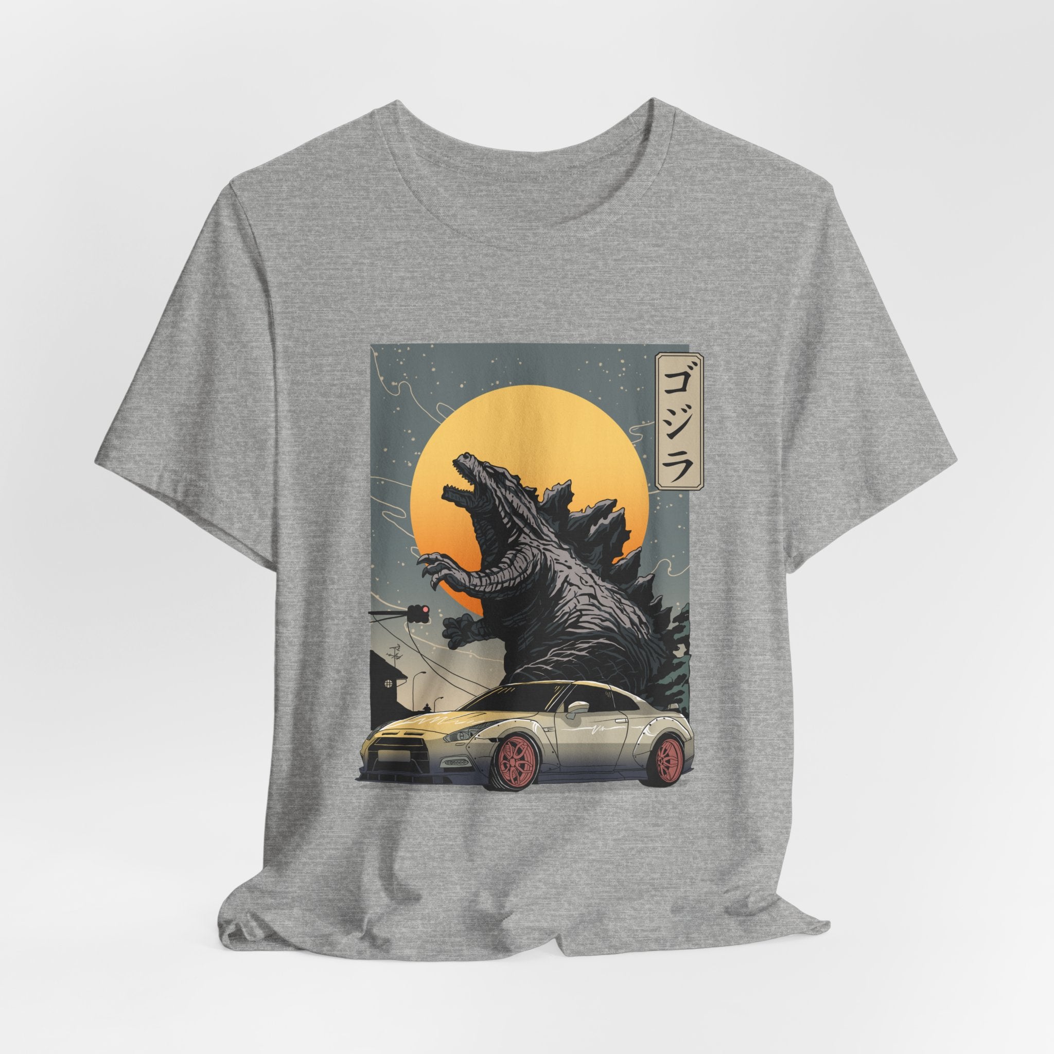 Godzilla R35 Monster Car Graphic T-Shirt