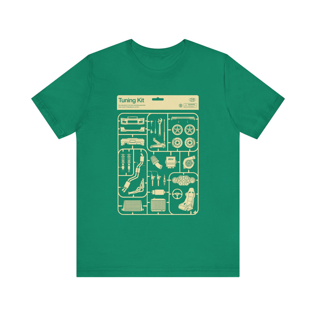 Tuning Kit Tee Plastic Model Parts T-Shirt for Car Enthusiasts