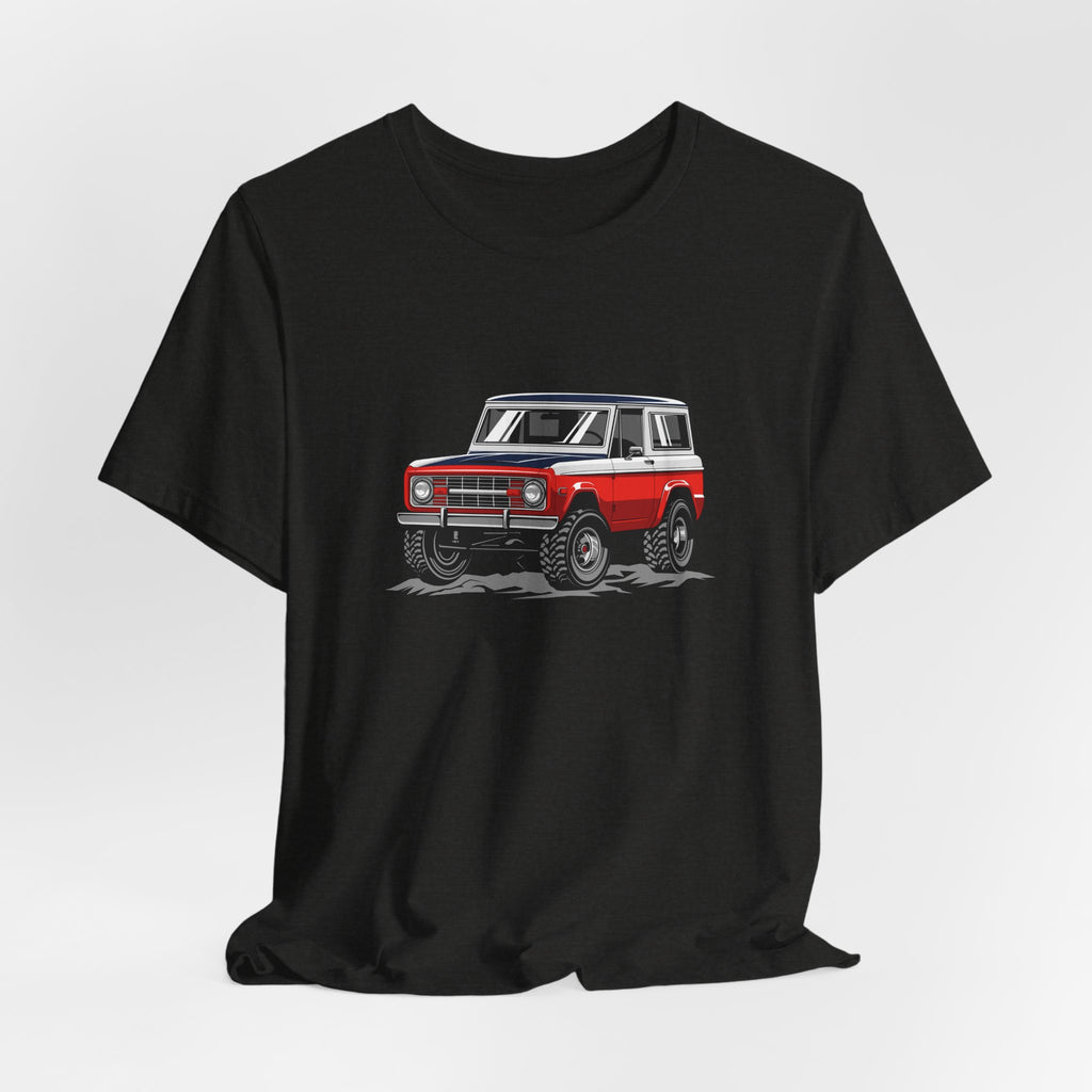 Retro Red 4x4 Truck Bronco Off‑Road SUV Tee
