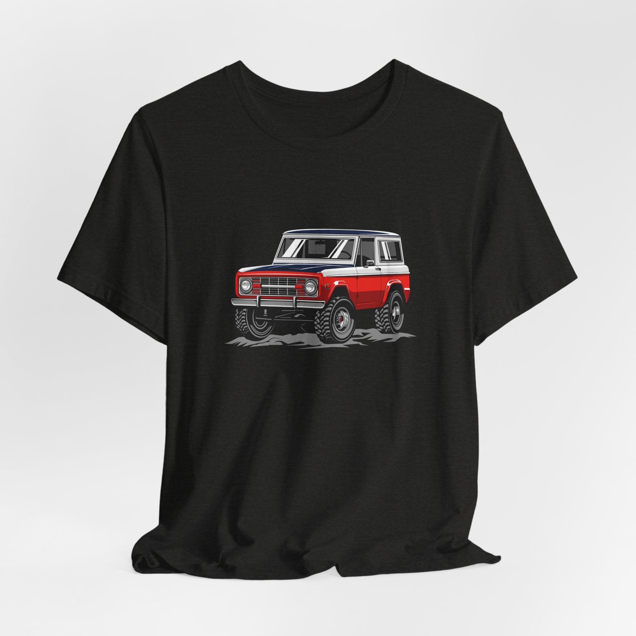 Retro Red 4x4 Truck Bronco Off‑Road SUV Tee