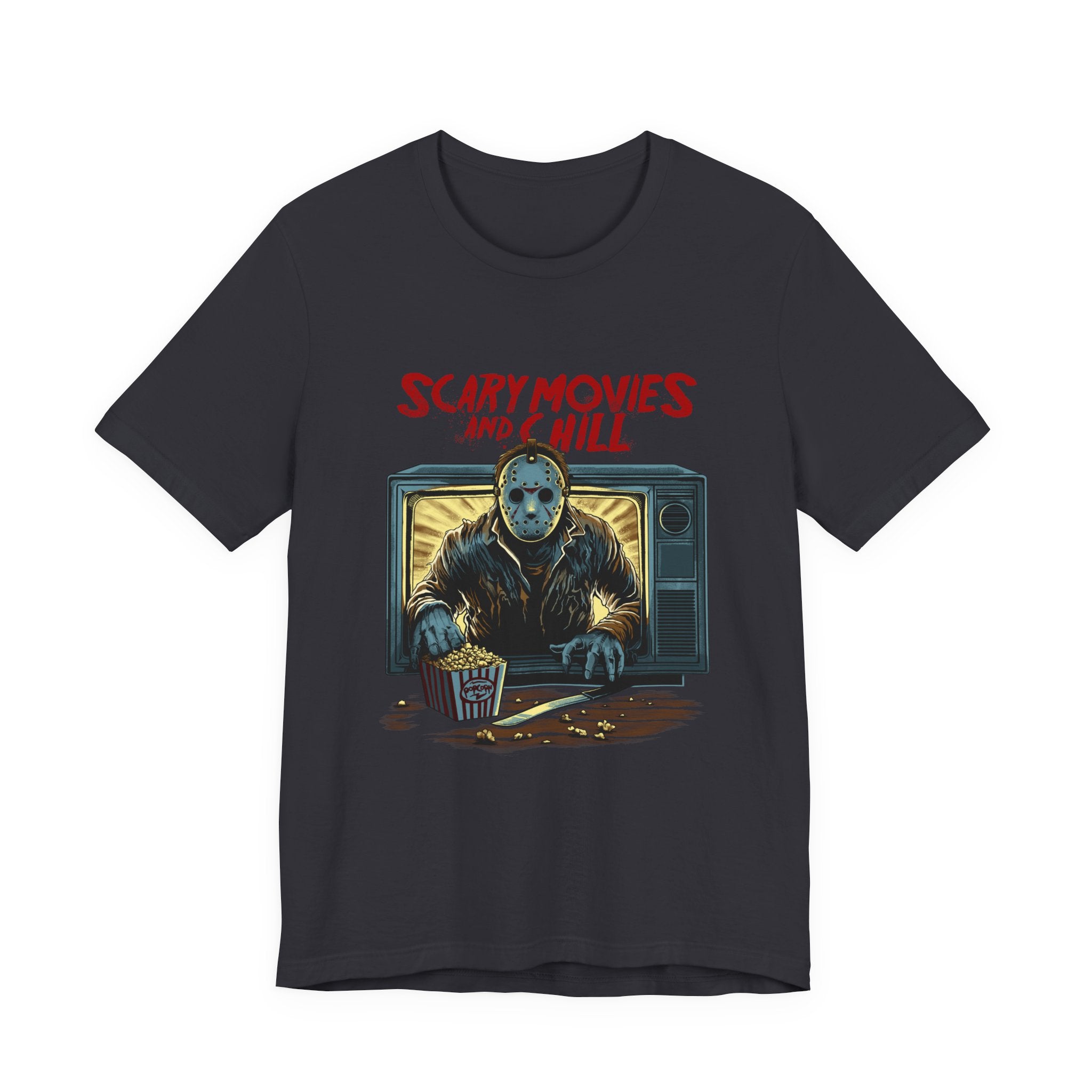Scary Movies and Chill Horror Movie Night T-Shirt