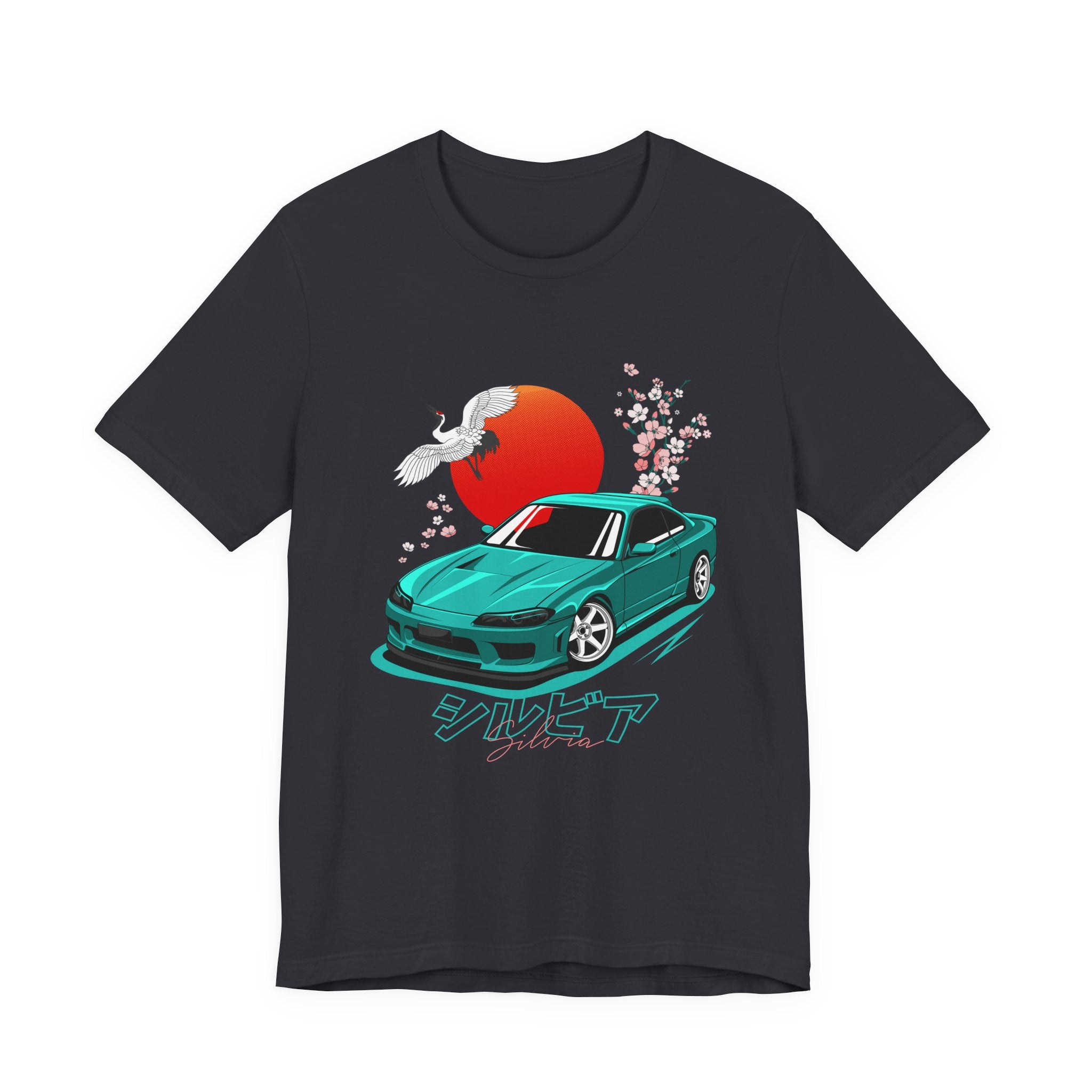Nissan Silvia JDM Car with Cherry Blossoms Tee