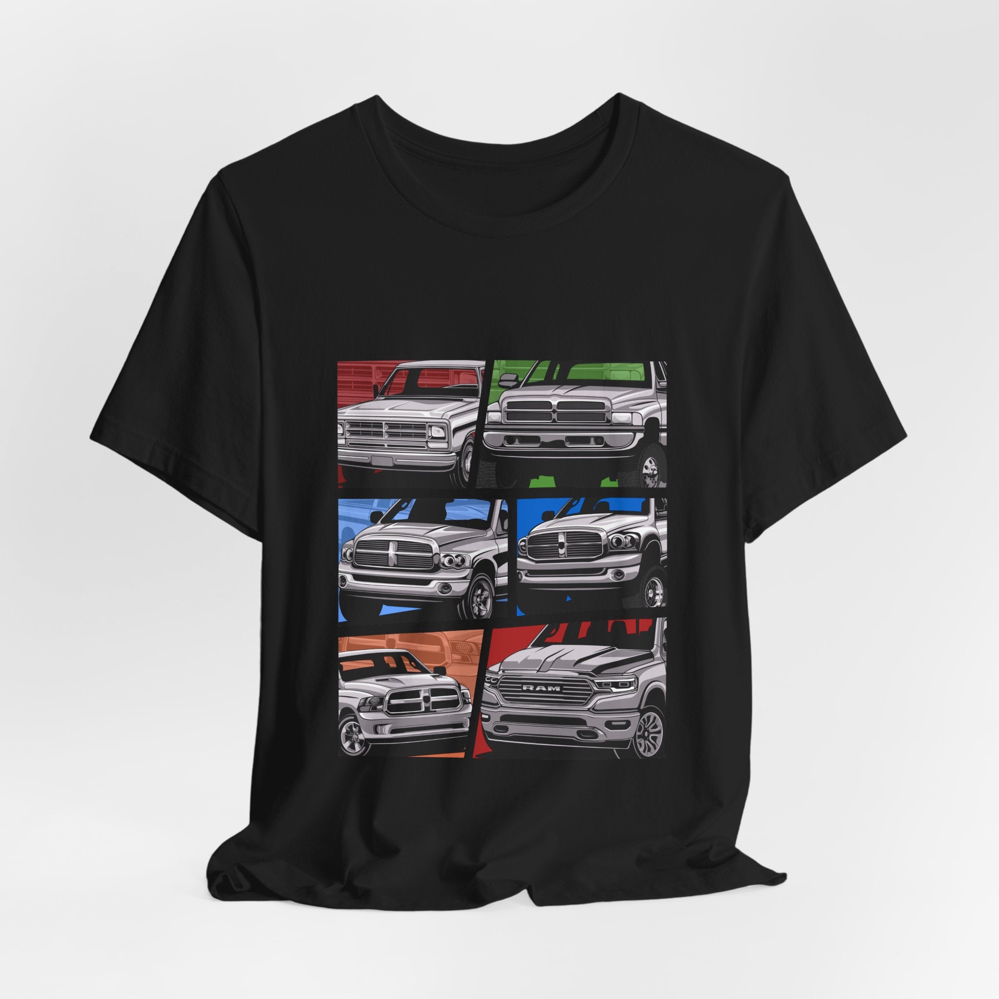 Classic Pickup Trucks Dodge RAM Generation Collage T-Shirt