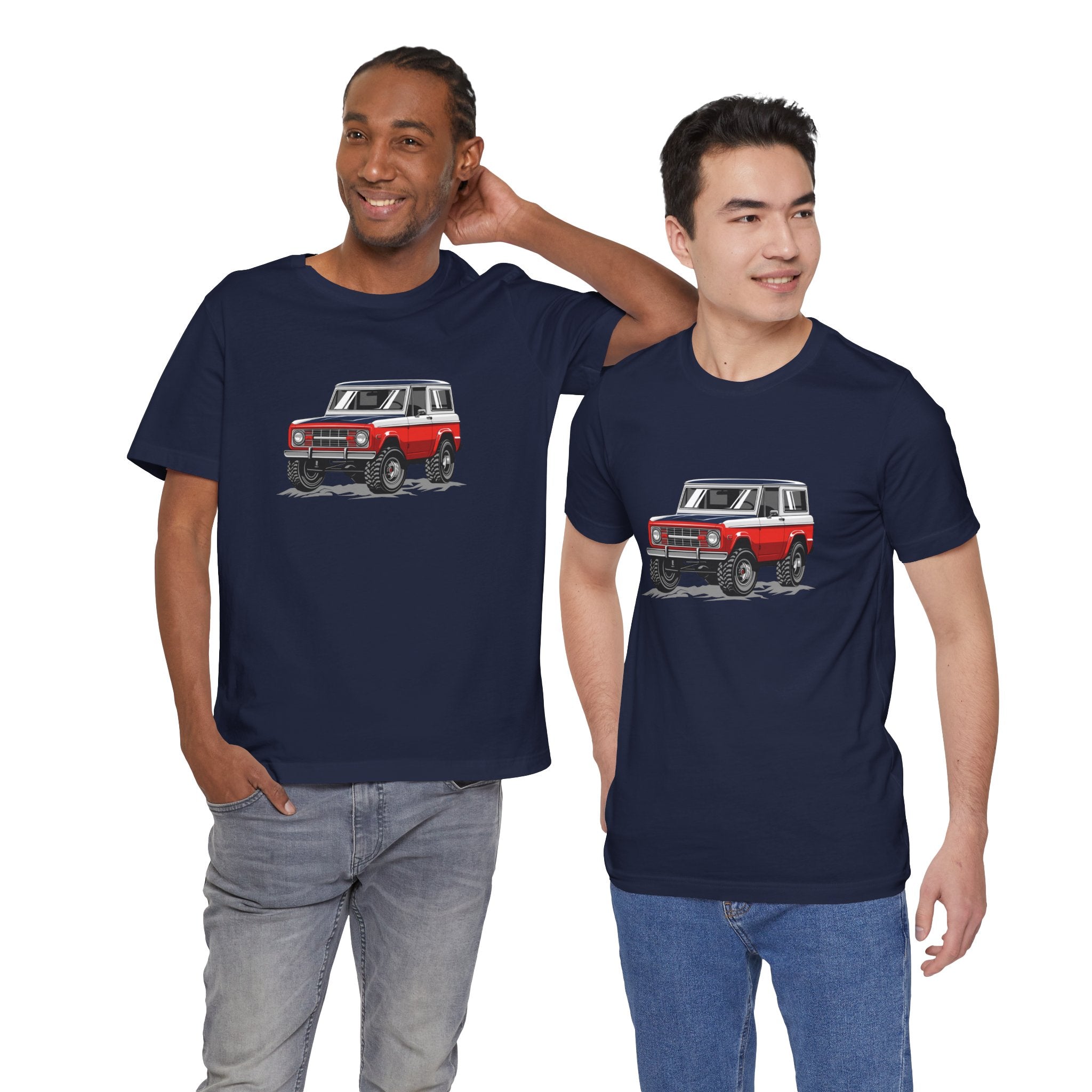 Retro Red 4x4 Truck Bronco Off‑Road SUV Tee