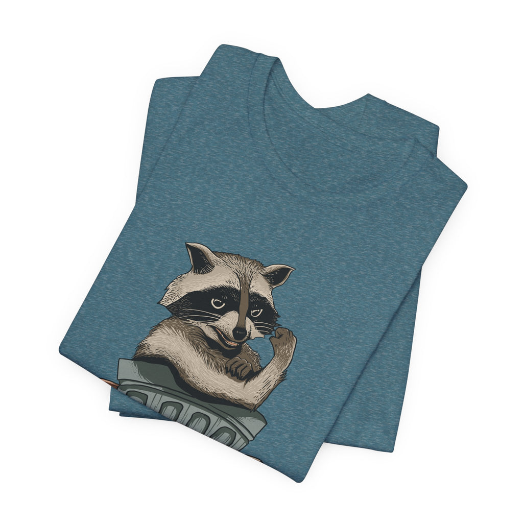 Raccoon "In Trash We Trust" Funny T-Shirt